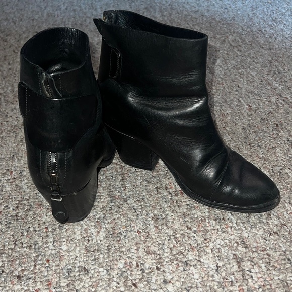 Rag & Bone black leather ankle boots size 8 (38) - Picture 2 of 14